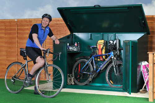 metal cycle garages are great for securing your bikes